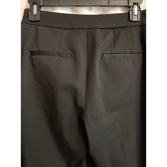 EXPRESS Wide Leg High Rise Black Matte Crested Button Sailor Pants 2S - Picture 4 of 7